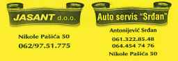 Auto servis Jasant doo ▲ 062/97-51-775 ▲ UŽICE